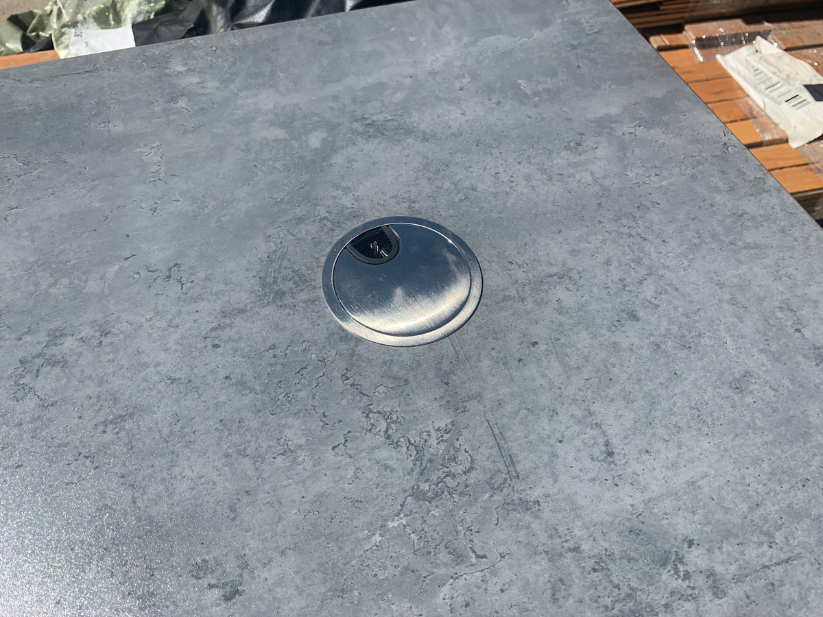 Reclaimed Executive Desk, Concrete Look Top ID #D926.05