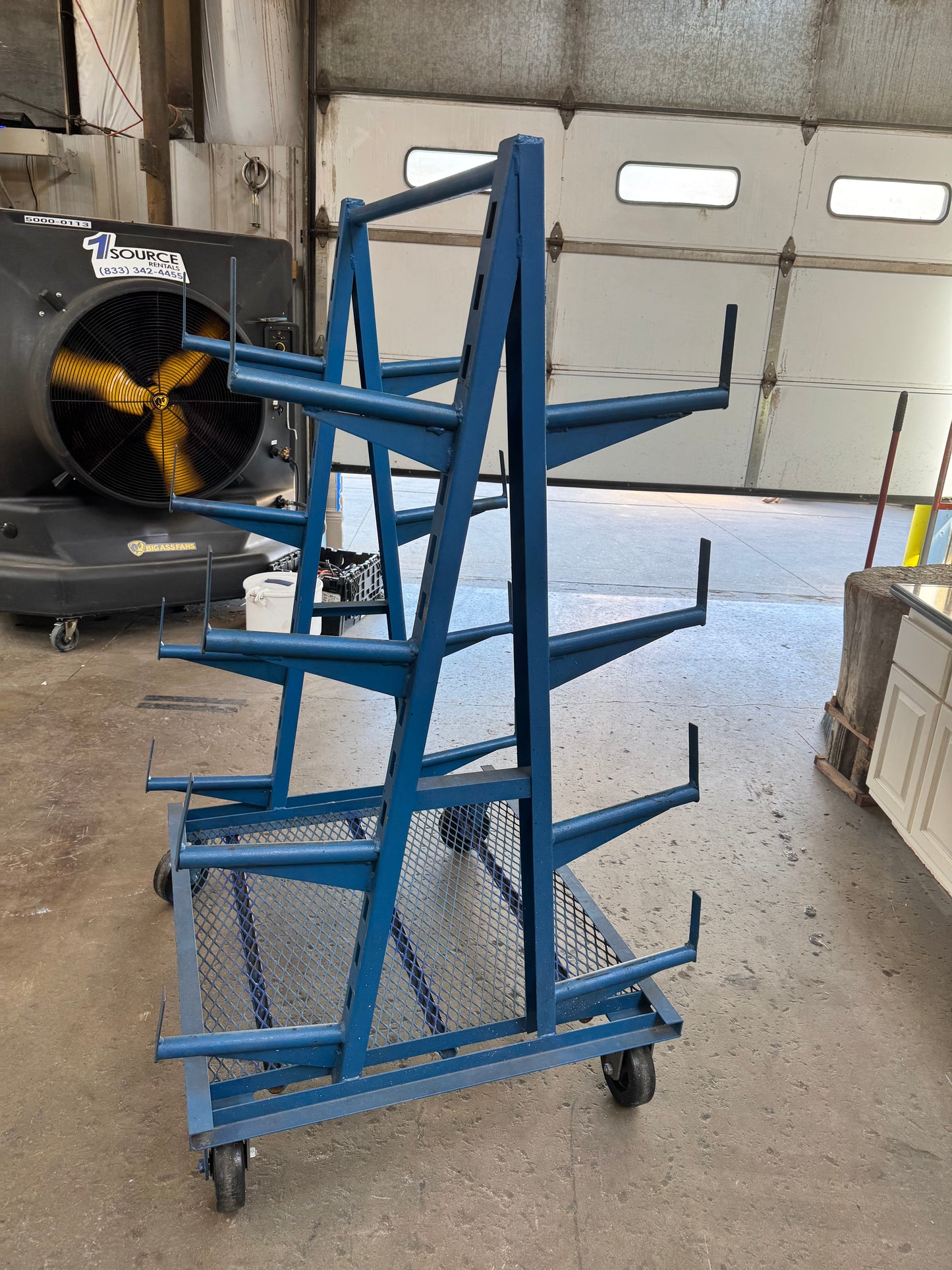 Heavy-Duty Mobile Cantilever Storage Rack