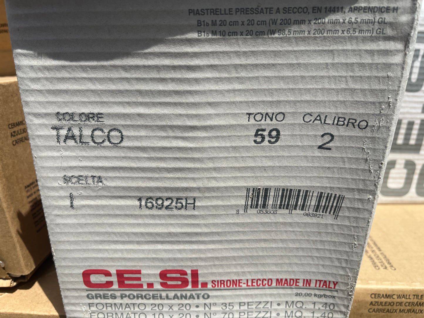 CE.SI. Talco Porcelain Tile, 4x8in, Glossy White, 109 sqft