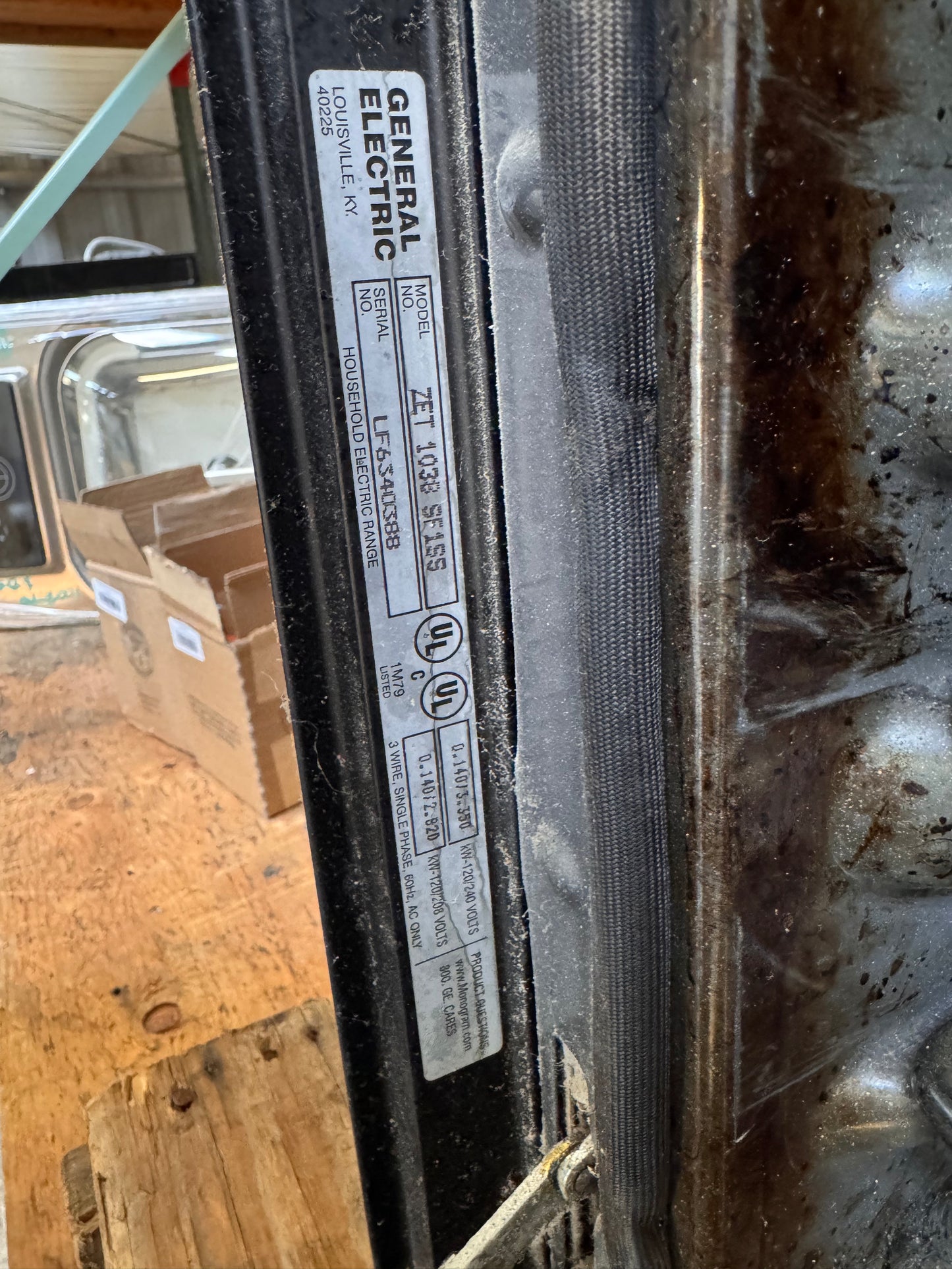 30in Reclaimed GE Monogram Single Wall Oven, Stainless Steel