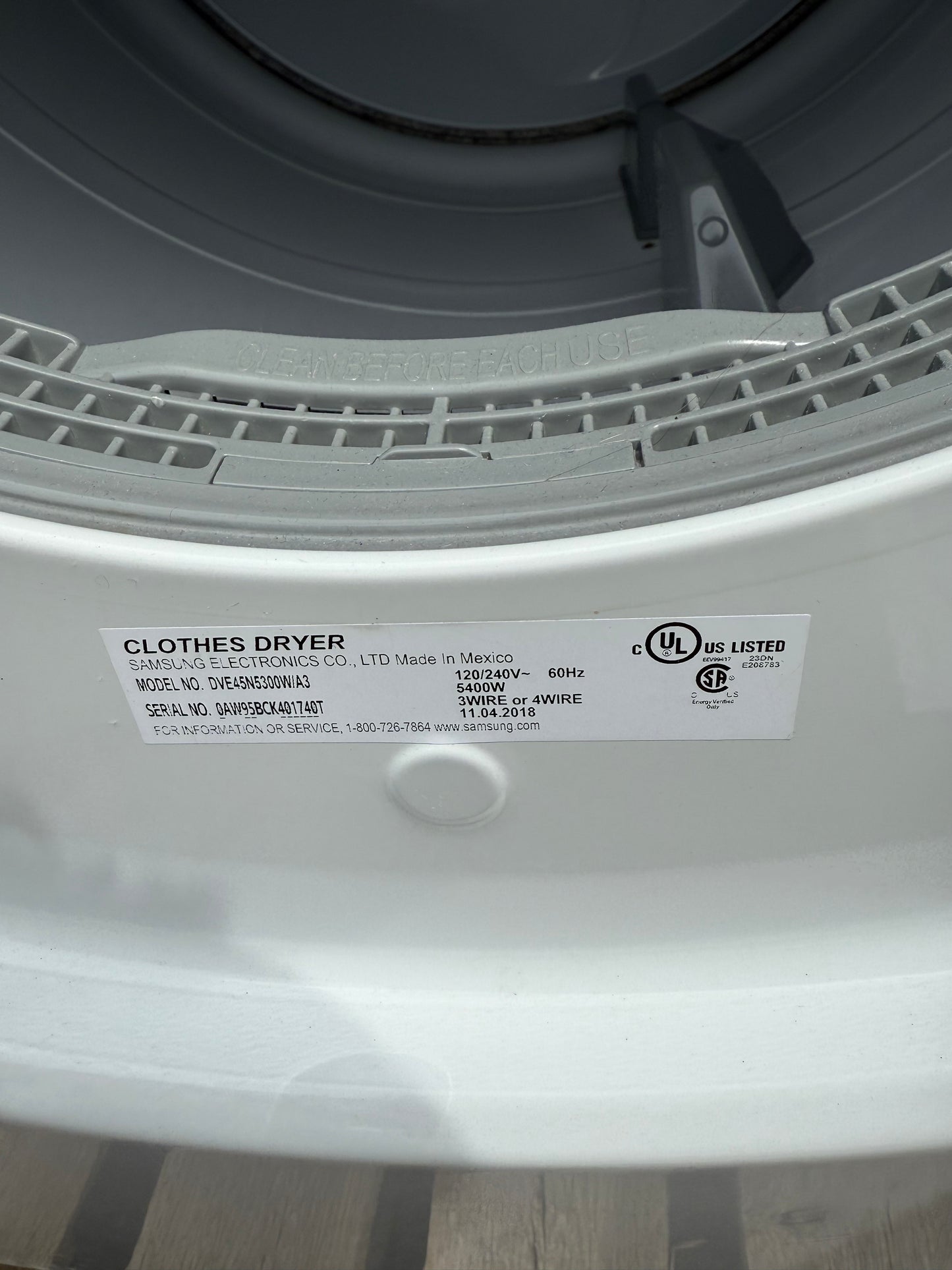 Samsung MultiSteam Electric Dryer