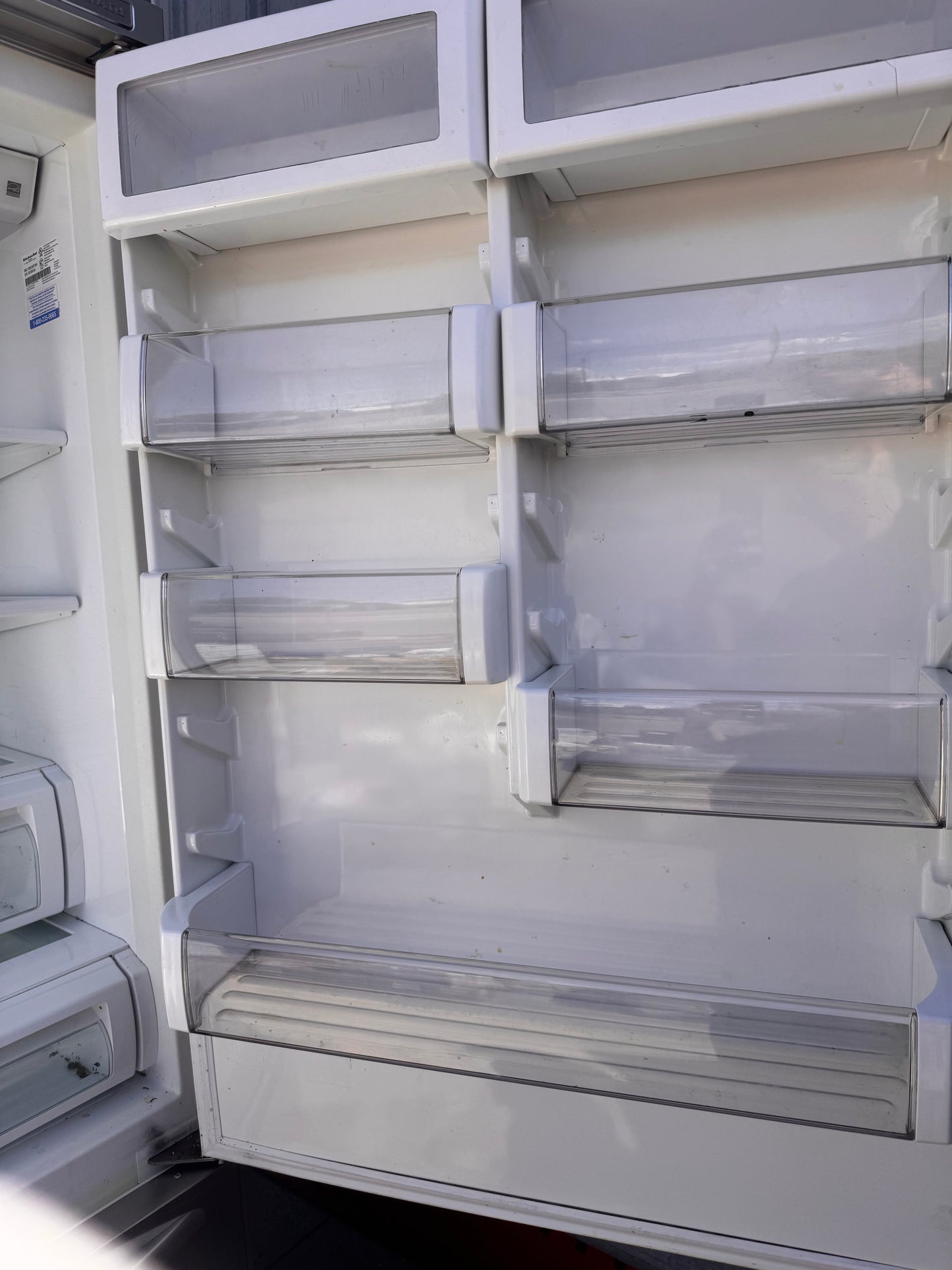 36in Reclaimed KitchenAid Built-In Refrigerator, Stainless Steel