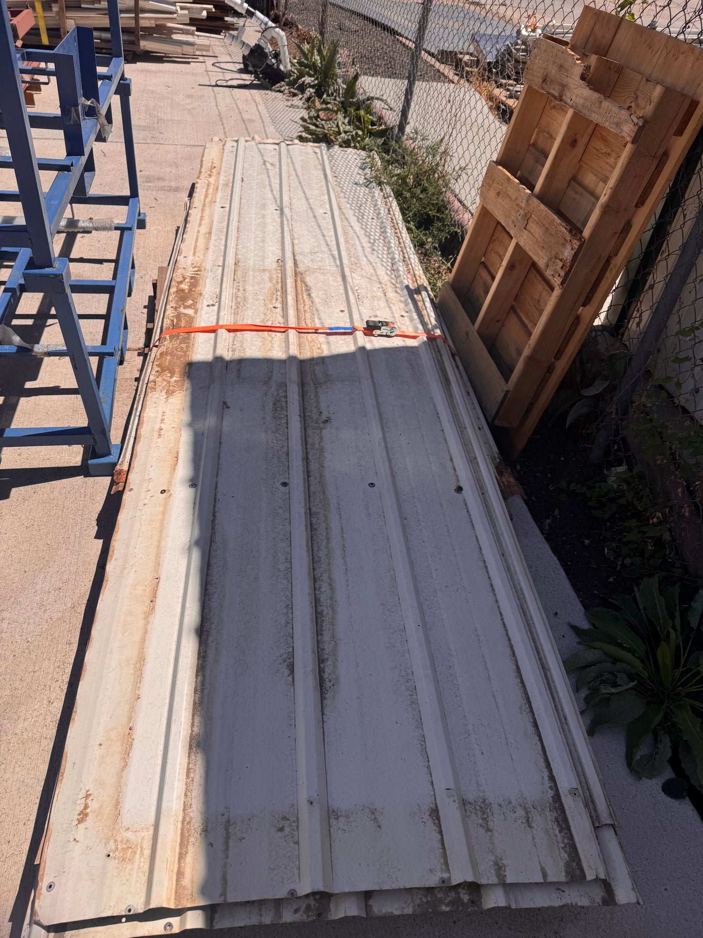 36in Reclaimed Corrugated Metal Roofing Panels