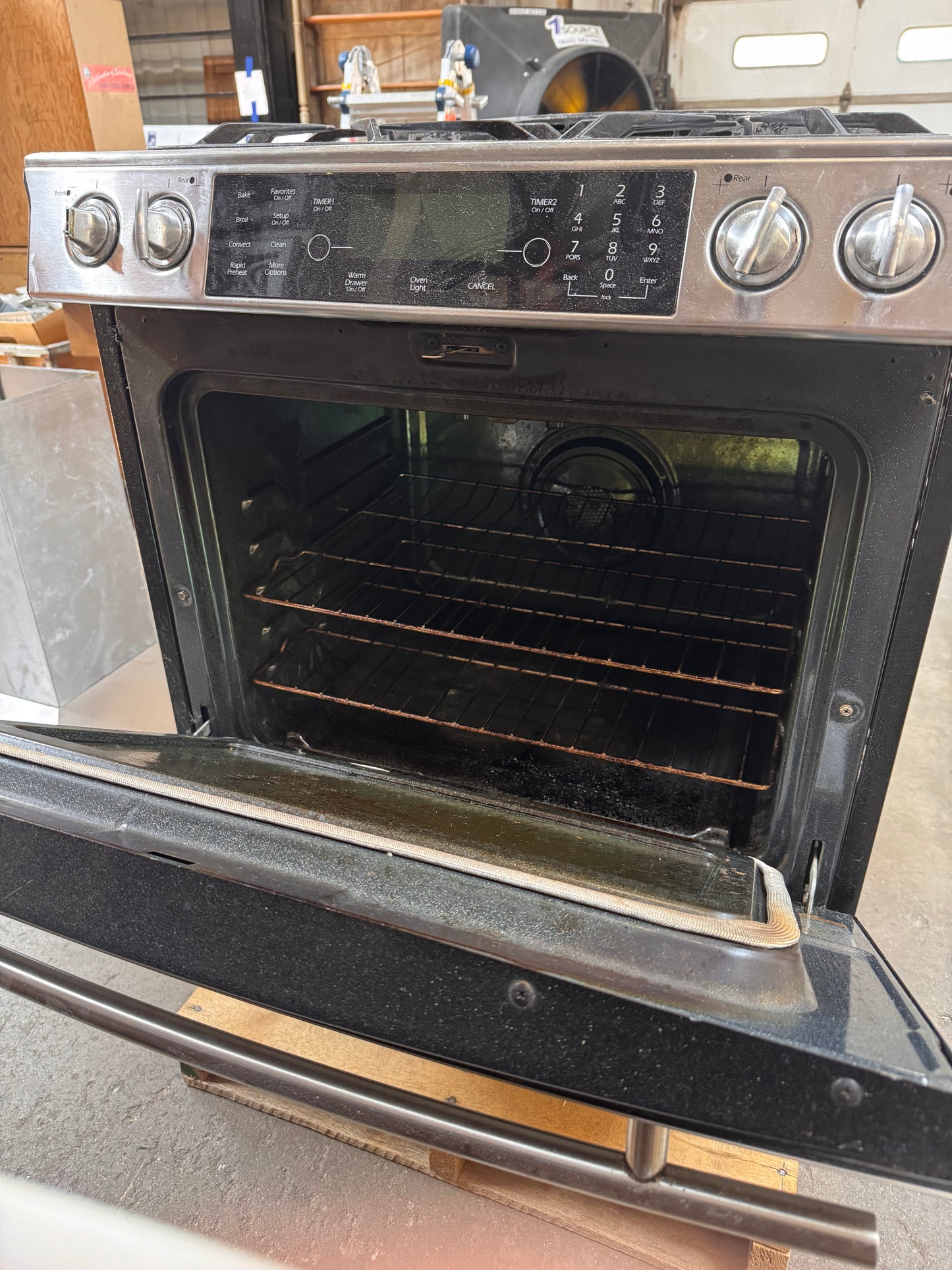 30in Jenn-Air Slide-In Gas Range, Stainless