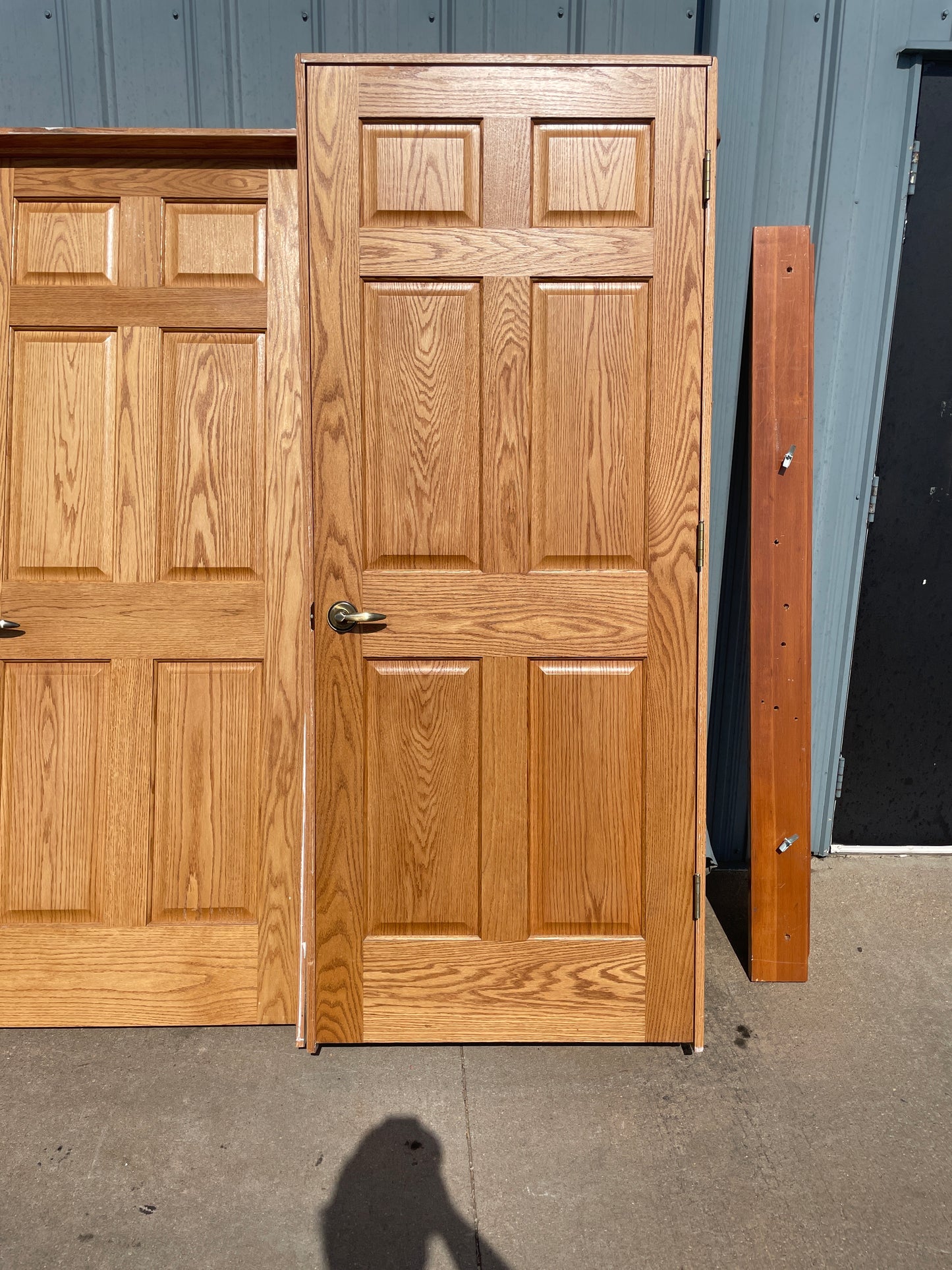 32x80 LHS Interior Solid 6 Panel Prehung Door, Wood Finish #J622.18