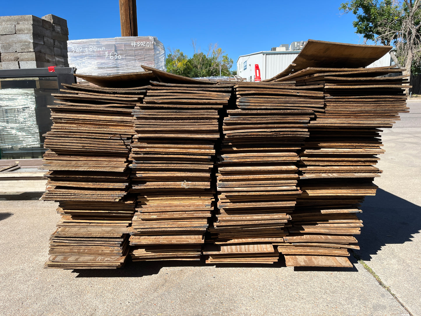 1/4" Salvaged Plywood Strips