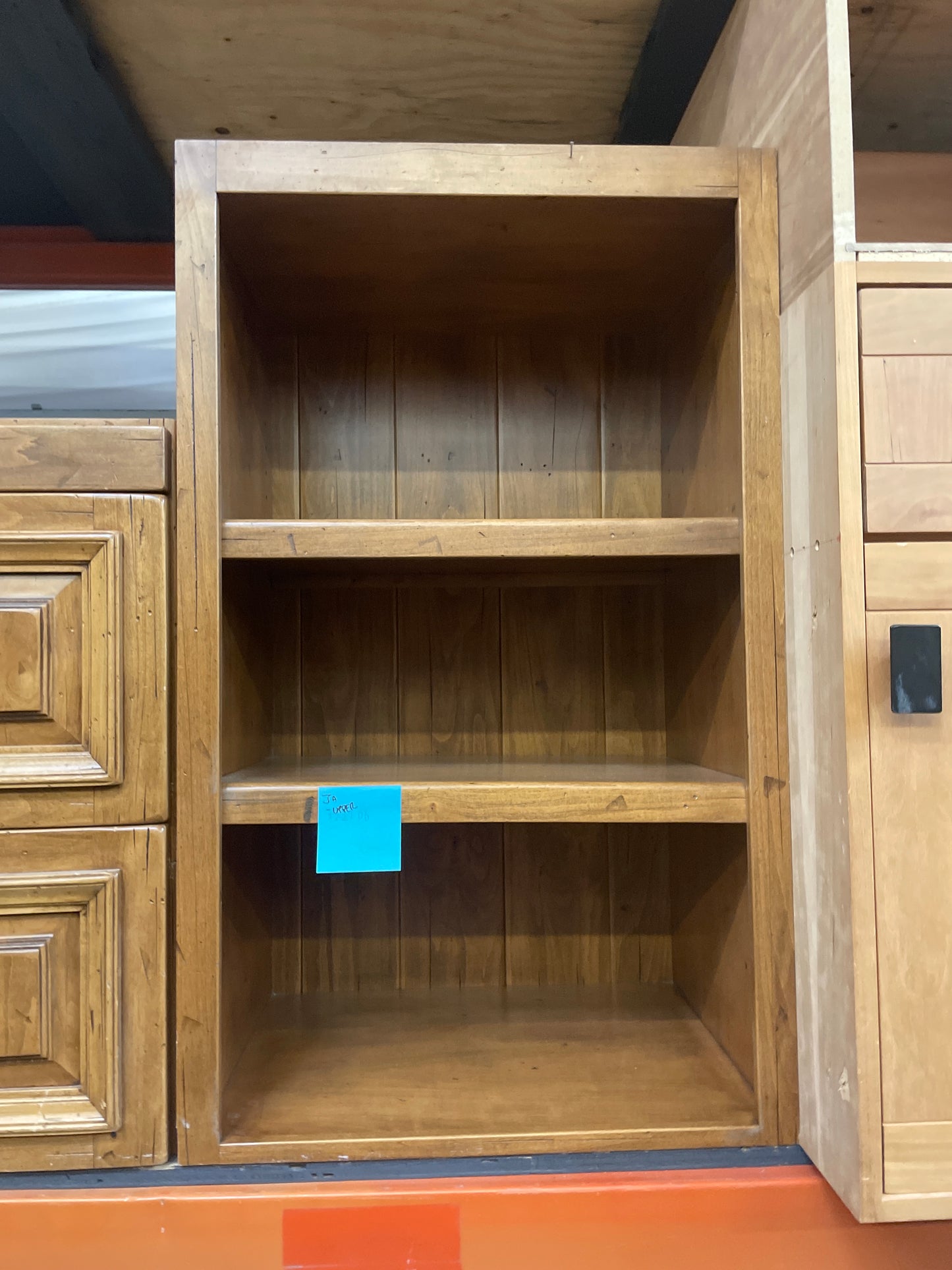 22in Wall Cabinet, Natural Wood Finish