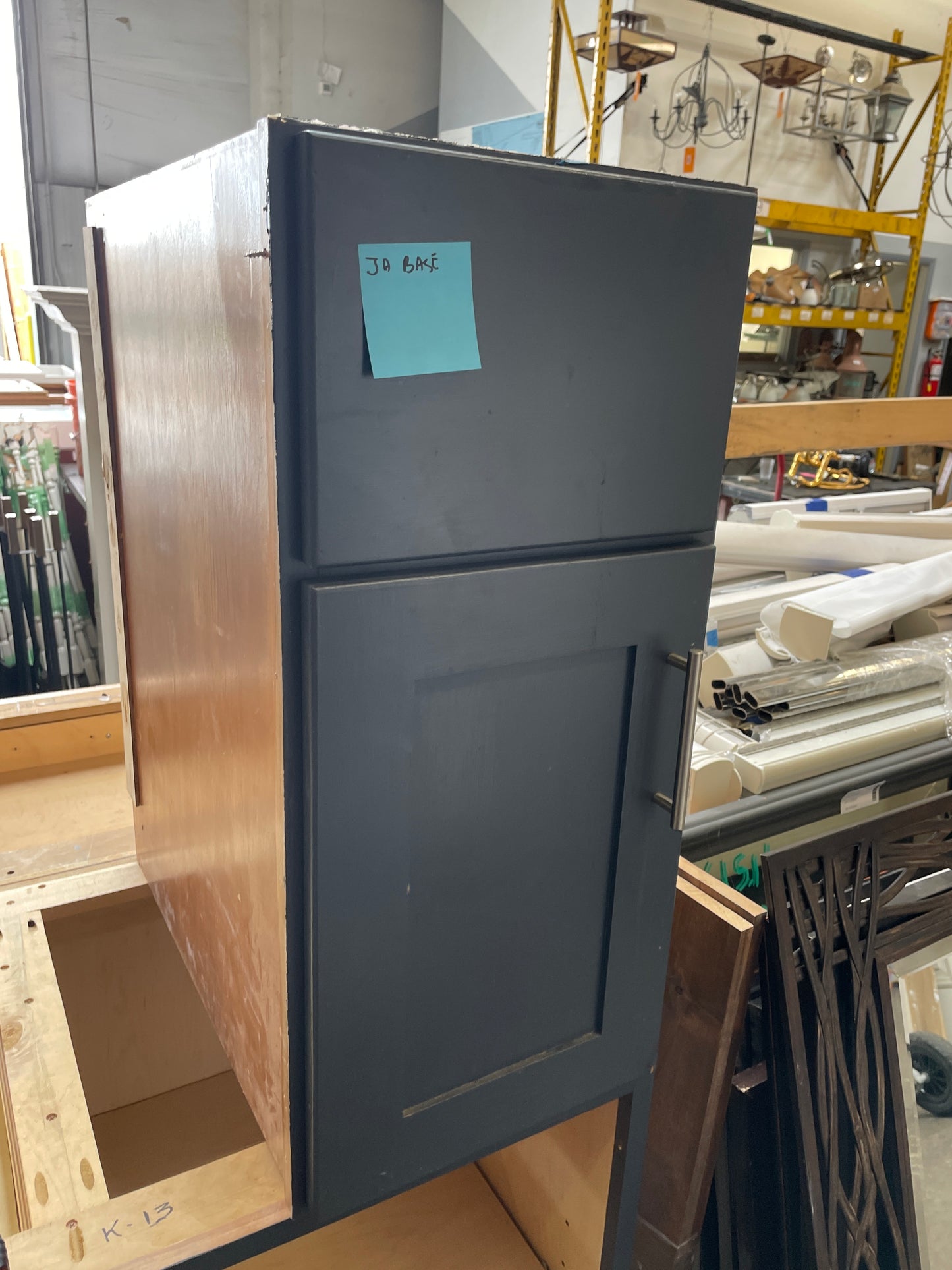 15in Base Cabinet, Dark Blue Finish