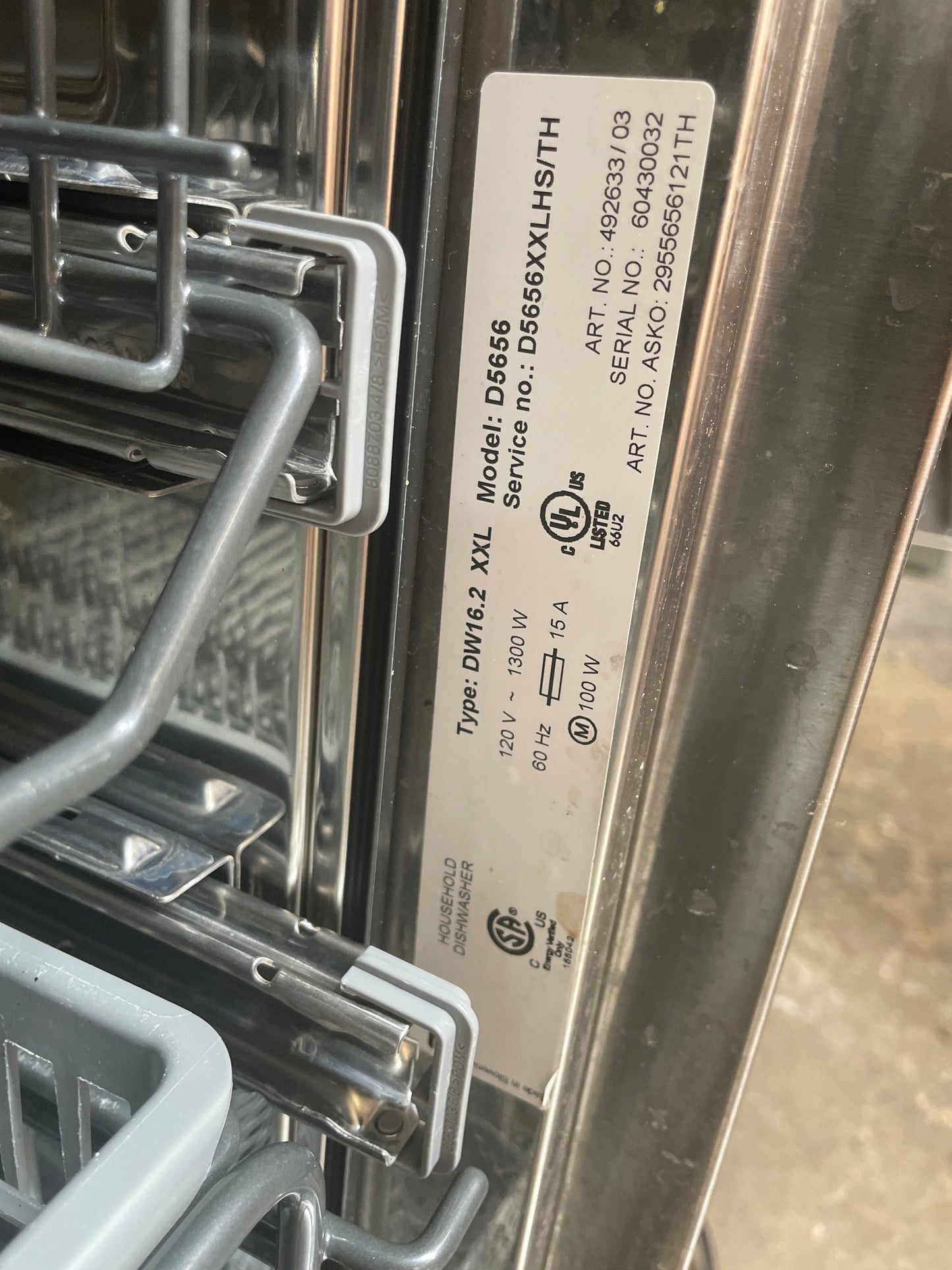 Electrolux 24in Built-In Dishwasher, Stainless Steel