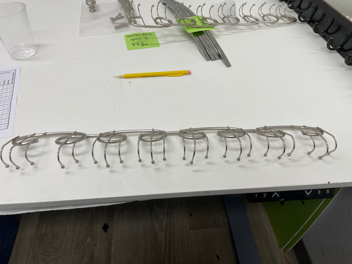 Hooks Rack, Nickel,