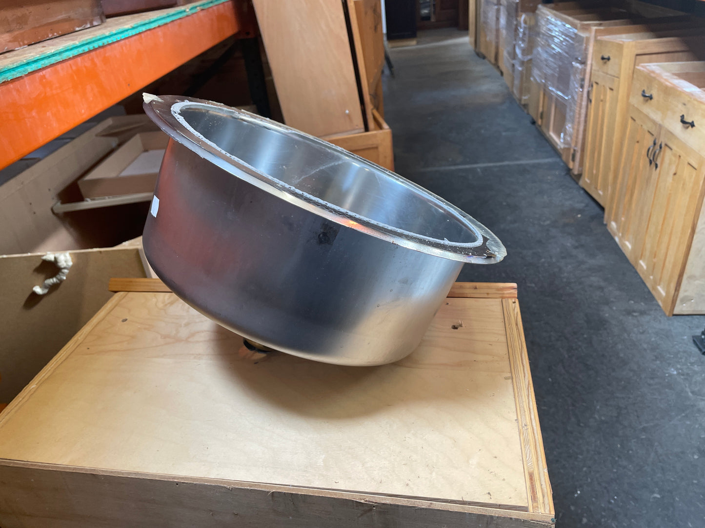 15in Round Reclaimed Stainless Undermount Sink