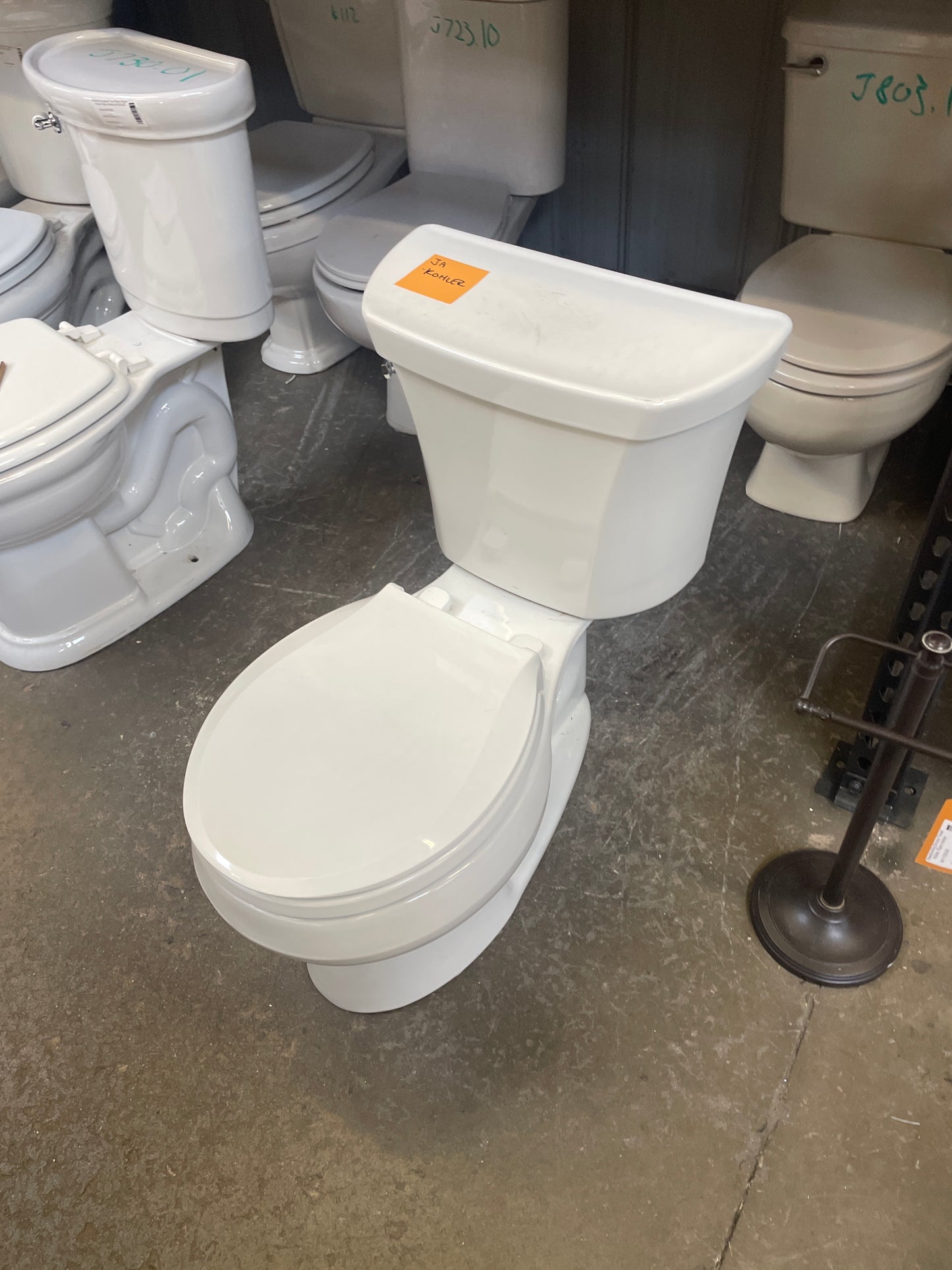 Kohler Round Two-Piece Single Flush Toilet, White