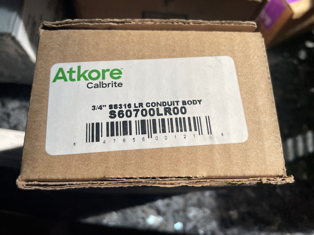 Atkore Calbrite Stainless Steel LR Conduit Body, 3/4", New