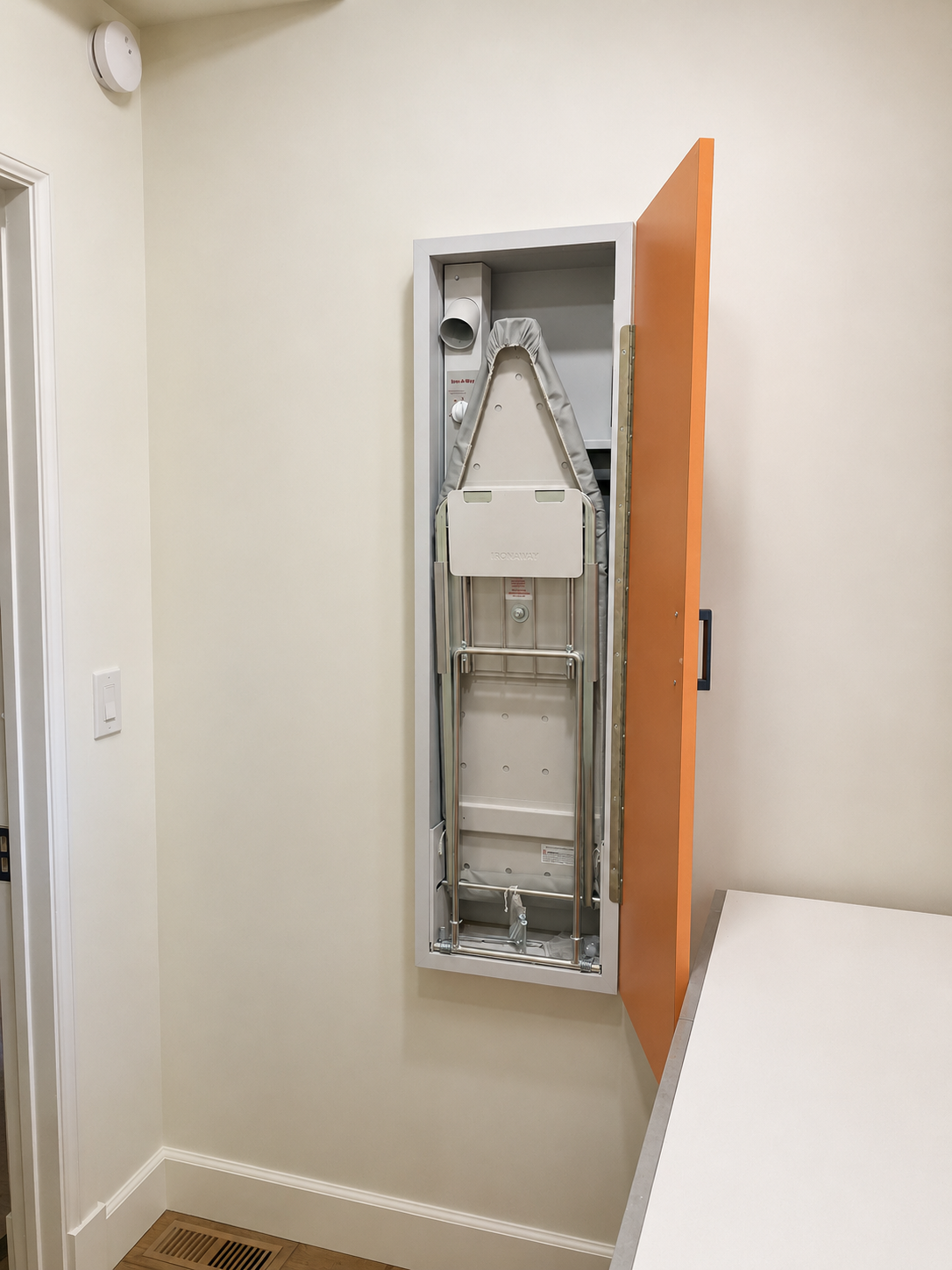 Iron-A-Way Built-In Reclaimed Ironing Center, 42in Swivel