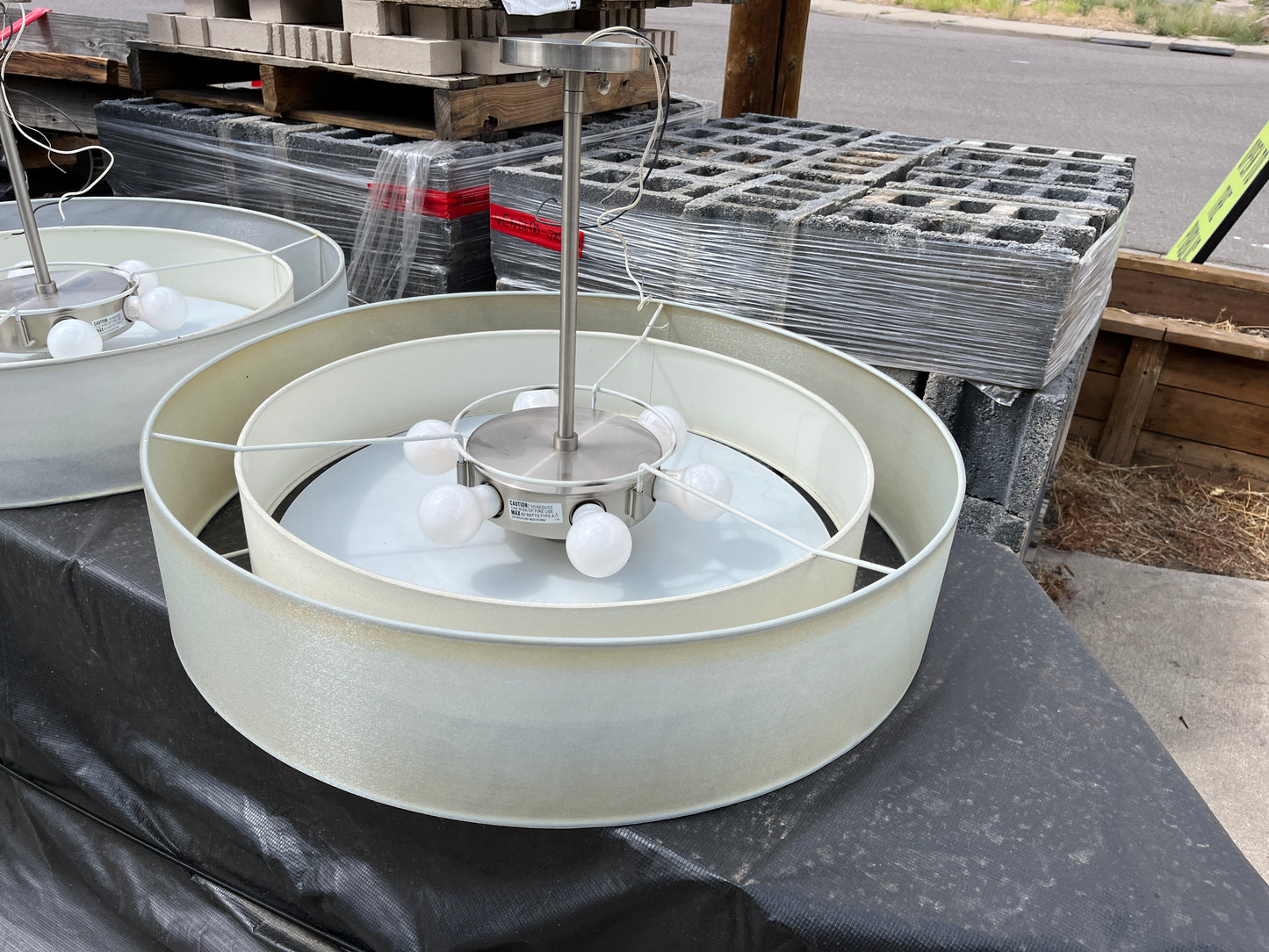 Modern Drum Pendant Light 24" Diameter [1003.02]