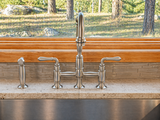 DXV Kitchen Faucet w/ Sprayer – Brushed Nickel [#422102]