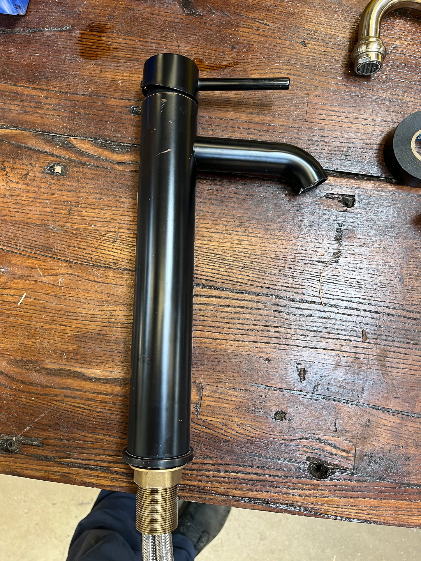 Matte Black Elite Bathroom Faucet, Single Hole [#422110]