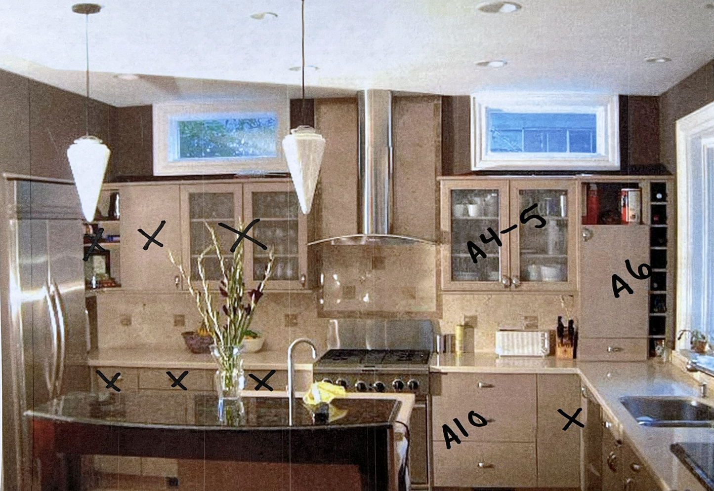 Kitchen Cabinet Lot - 6 Remaining Cabinets From Set [#123.01]