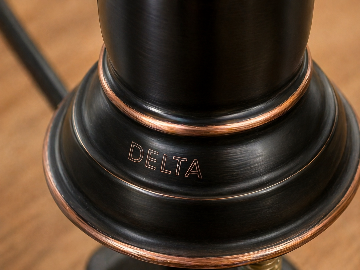 Oil Rubbed Bronze Delta Bathroom Faucet, Single Hole [#422107]