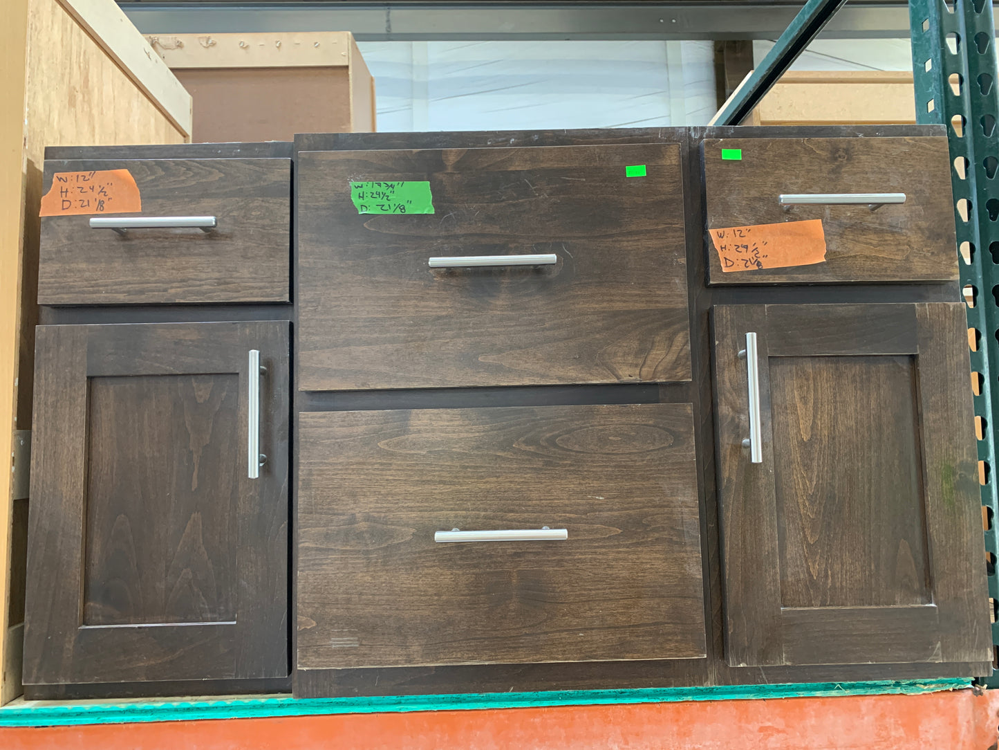 Dark Wood Base Cabinet Set [924.01]