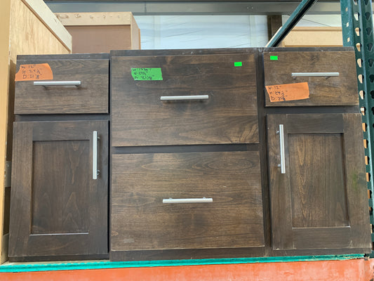 Dark Wood Base Cabinet Set [924.01]