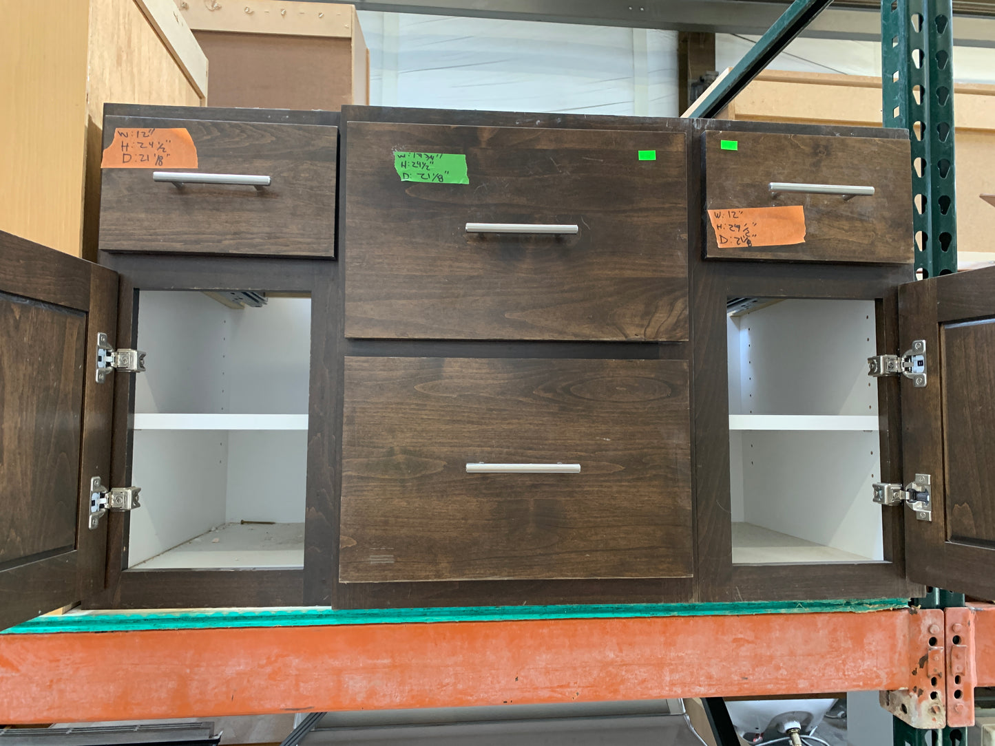 Dark Wood Base Cabinet Set [924.01]