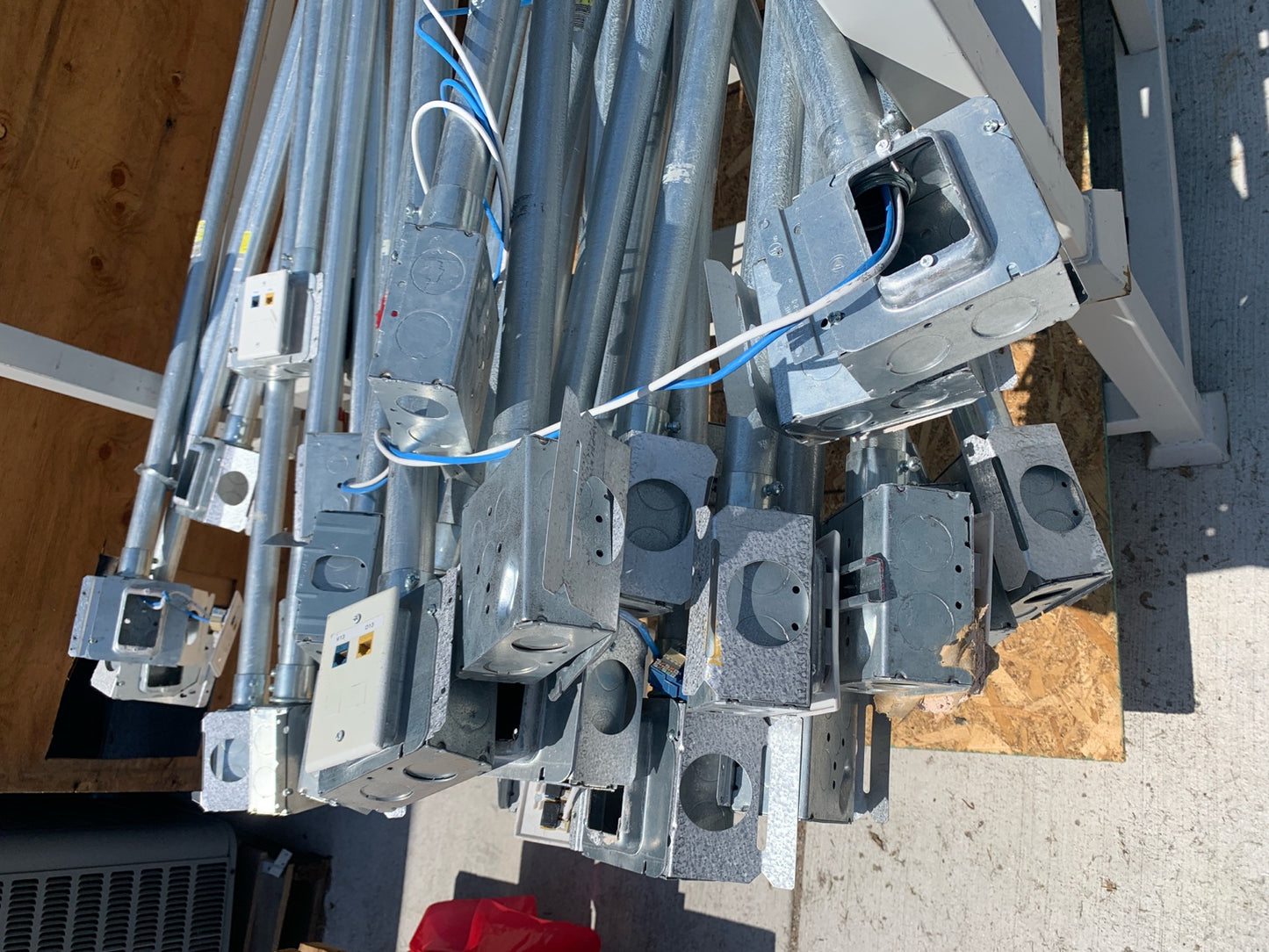 Pre-Wired EMT Conduit Sections – 1-1/4" x 10' w/ Boxes [803.01]