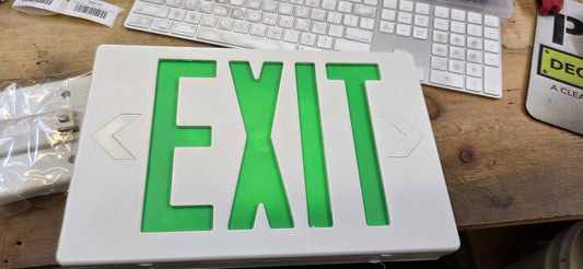 LED Exit Sign – Green Lettering [1015.01]