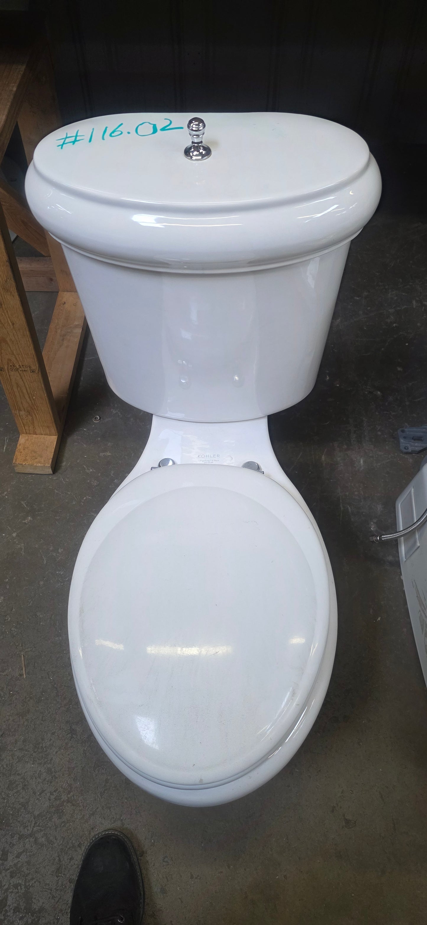 Kohler Two-Piece Toilet, 1.6 GPF [#116.02]