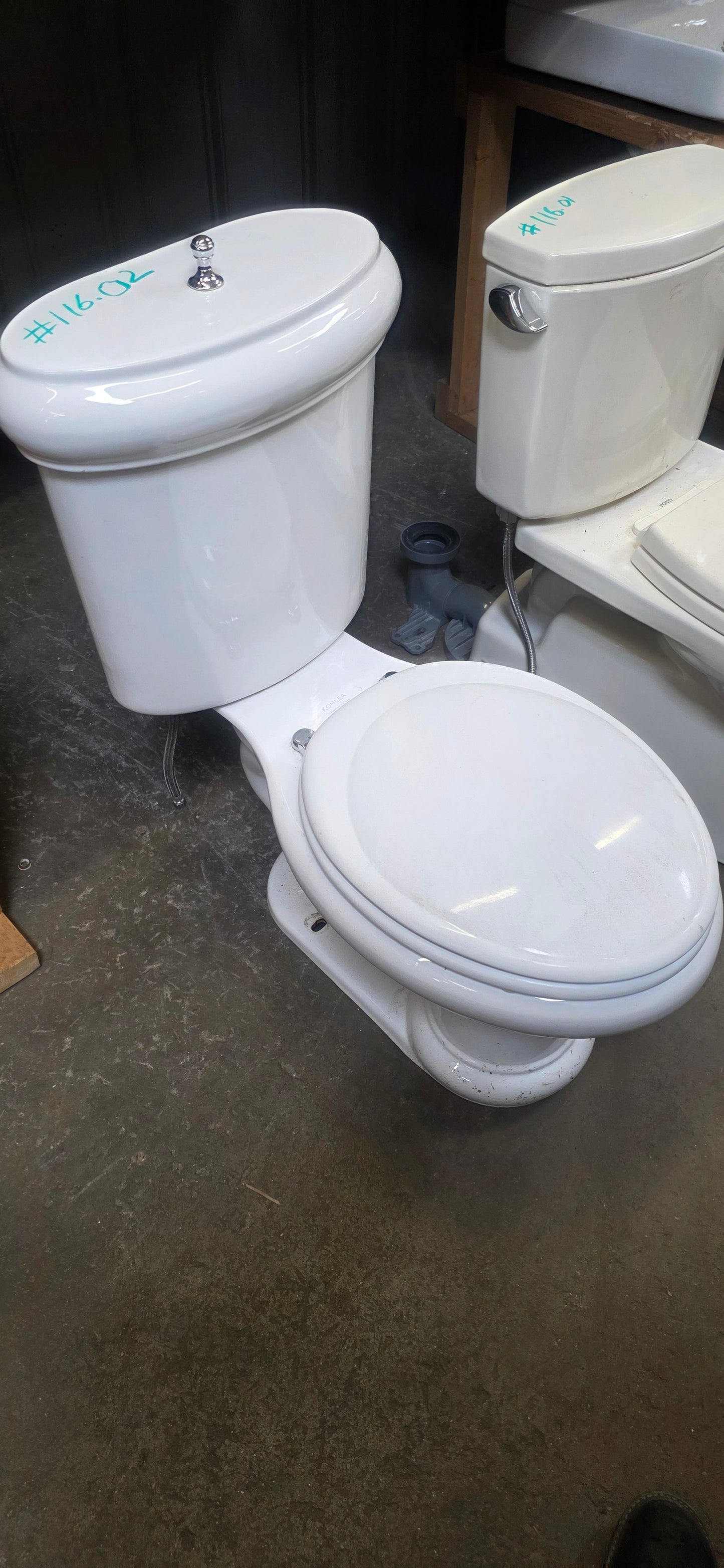 Kohler Two-Piece Toilet, 1.6 GPF [#116.02]