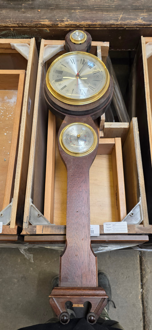 Wood Wall Clock &Weather Station [#207.10]