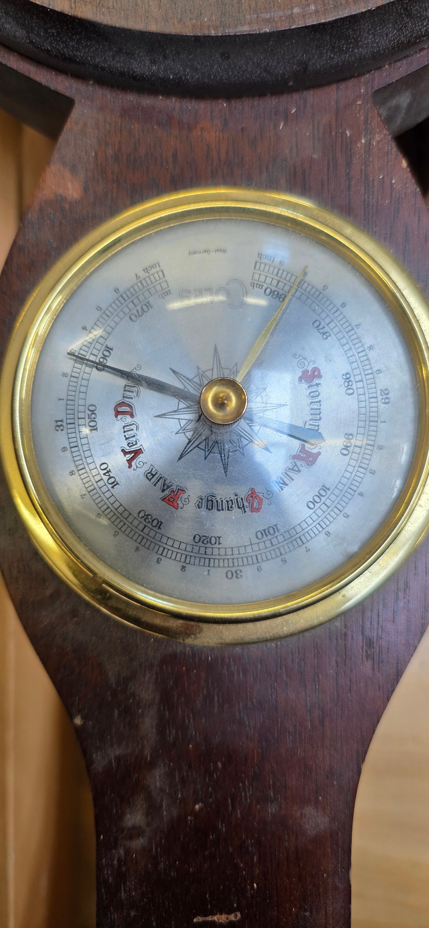 Wood Wall Clock &Weather Station [#207.10]
