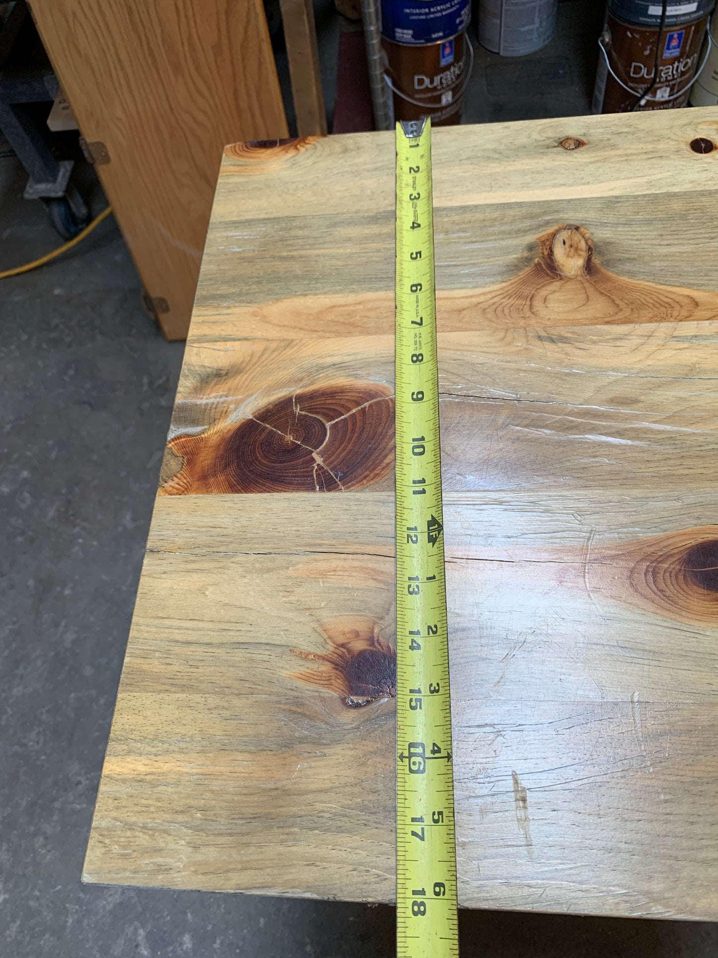 Beetle Kill Pine Counter – 11' x 18" x 36.5" with Power Access 803.02