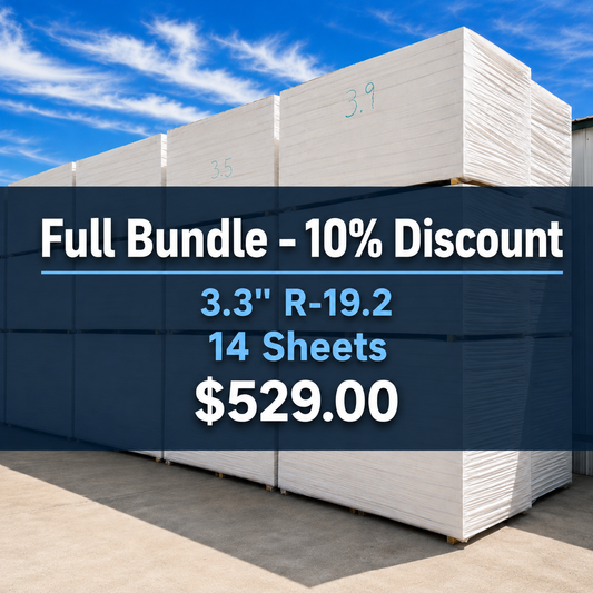 Polyiso Insulation Boards - 3.3" Bundle Discount (14pc)