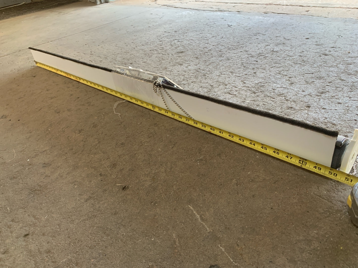 50" White Chain-Operated Roller Shade [714.06]