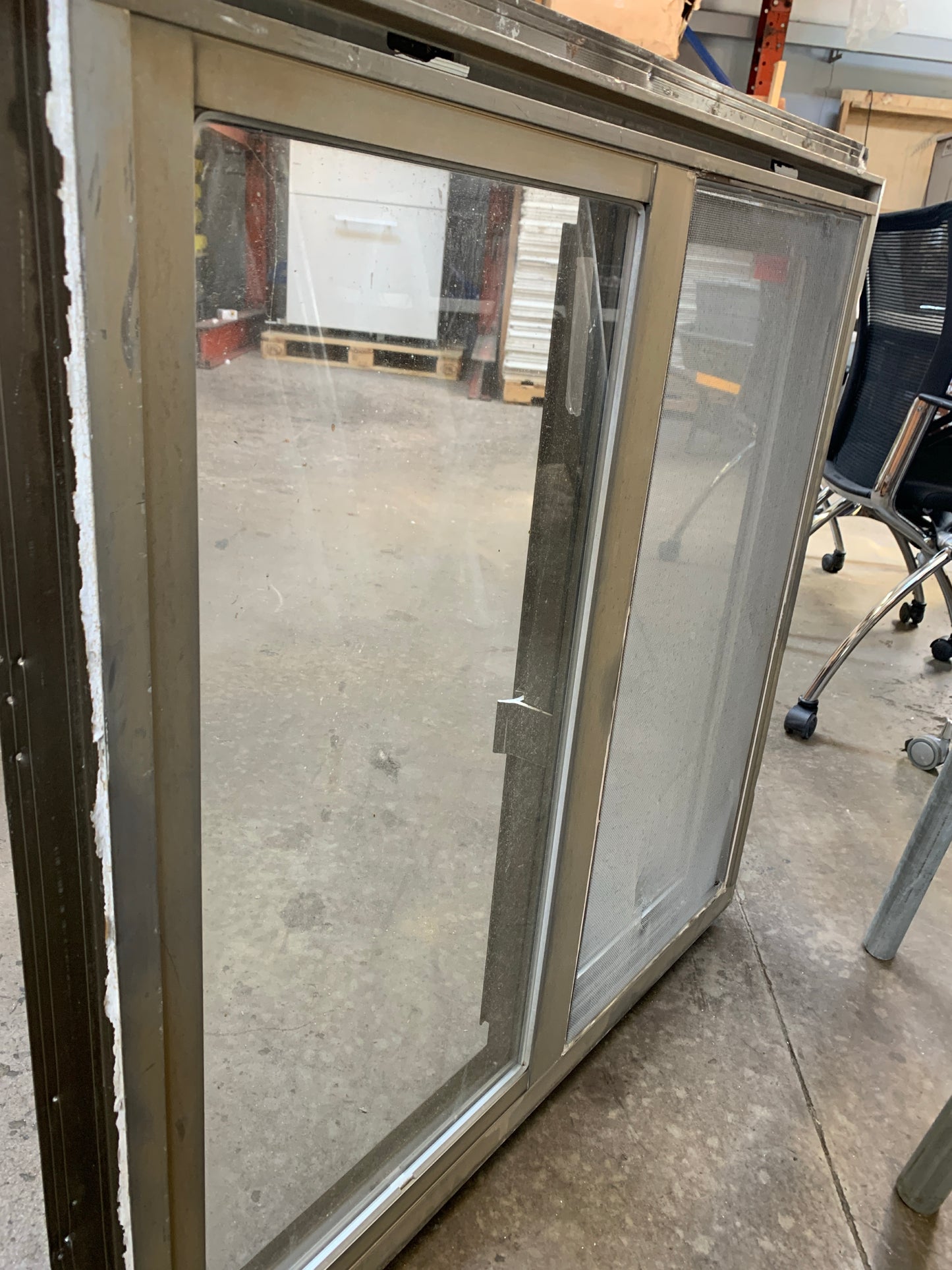 35 ½" x 35" Bronze Aluminum Sliding Window [71.03]
