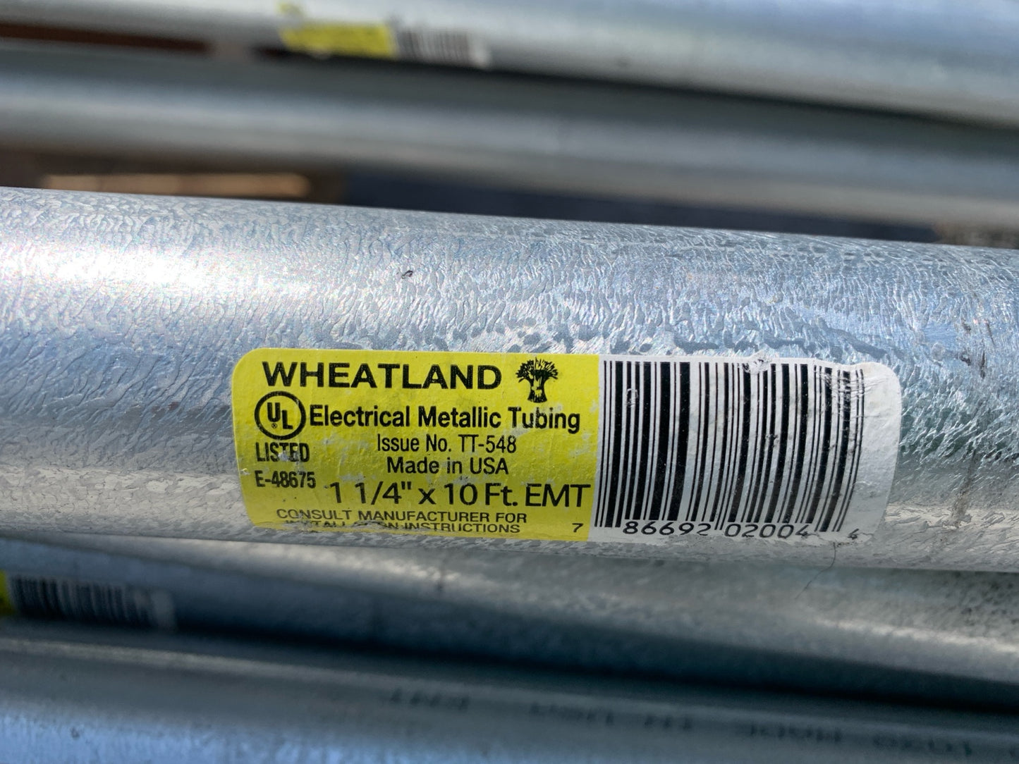Pre-Wired EMT Conduit Sections – 1-1/4" x 10' w/ Boxes [803.01]