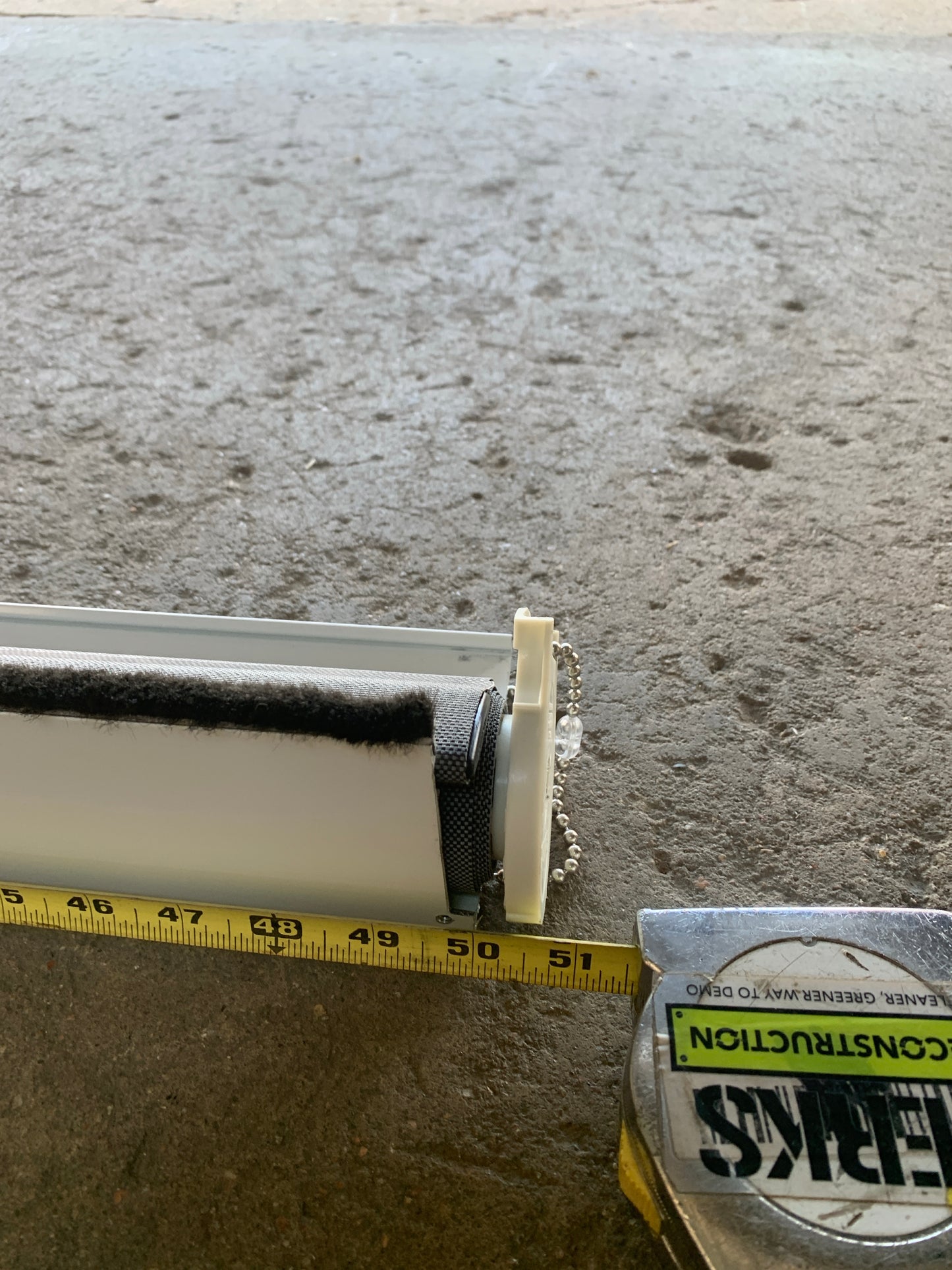 50" White Chain-Operated Roller Shade [714.06]