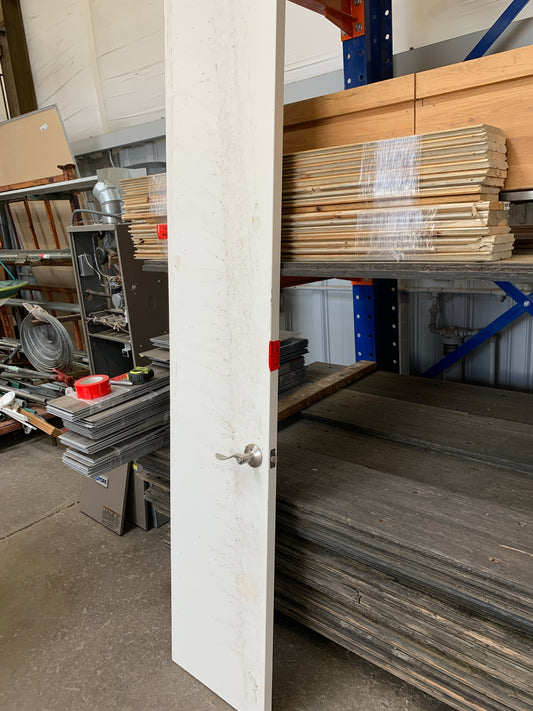 17 3/4" x 94 1/4" Flat-Panel Closet Door – White Painted Hollow Core [707.16]