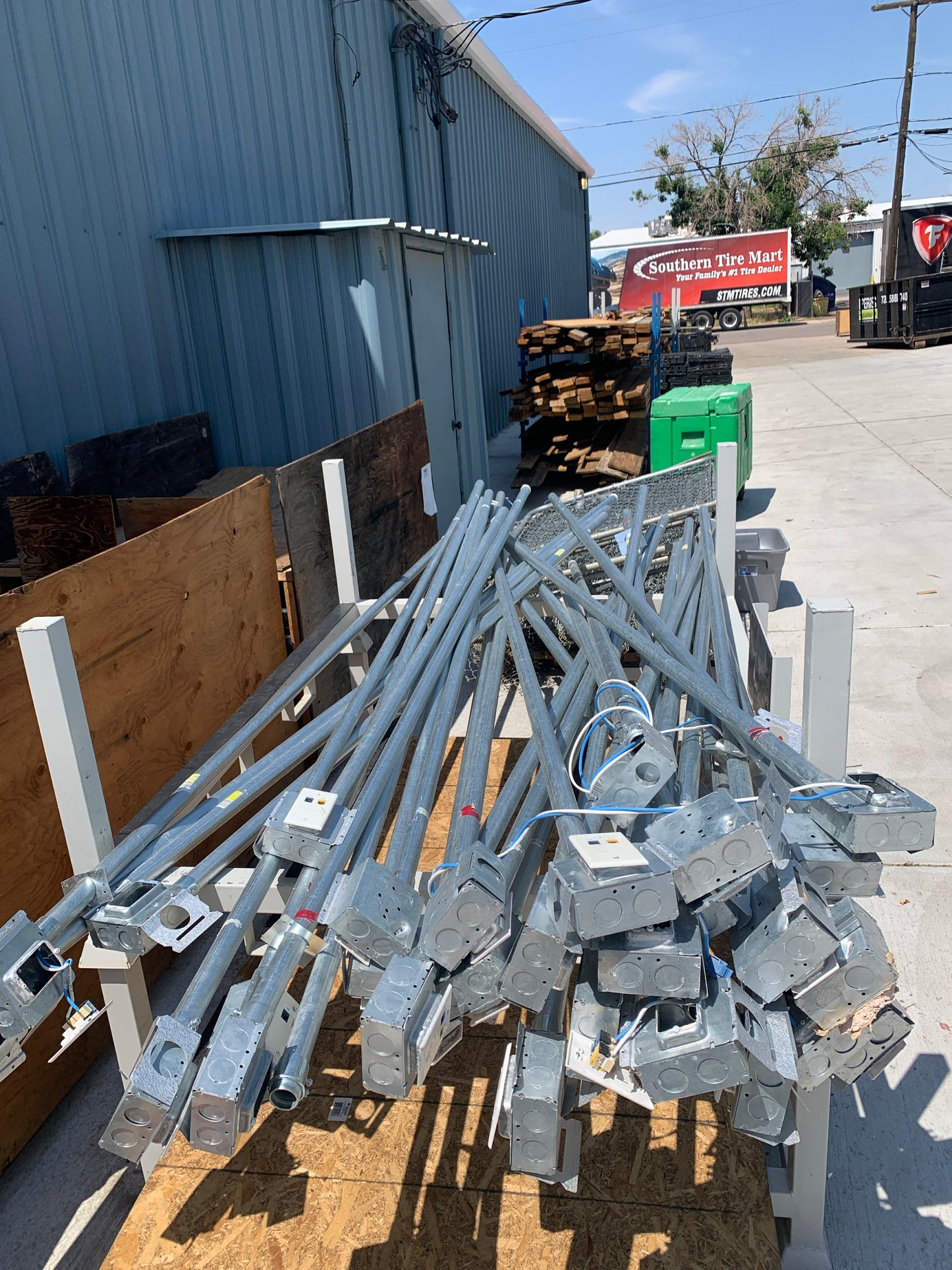 Pre-Wired EMT Conduit Sections – 1-1/4" x 10' w/ Boxes [803.01]