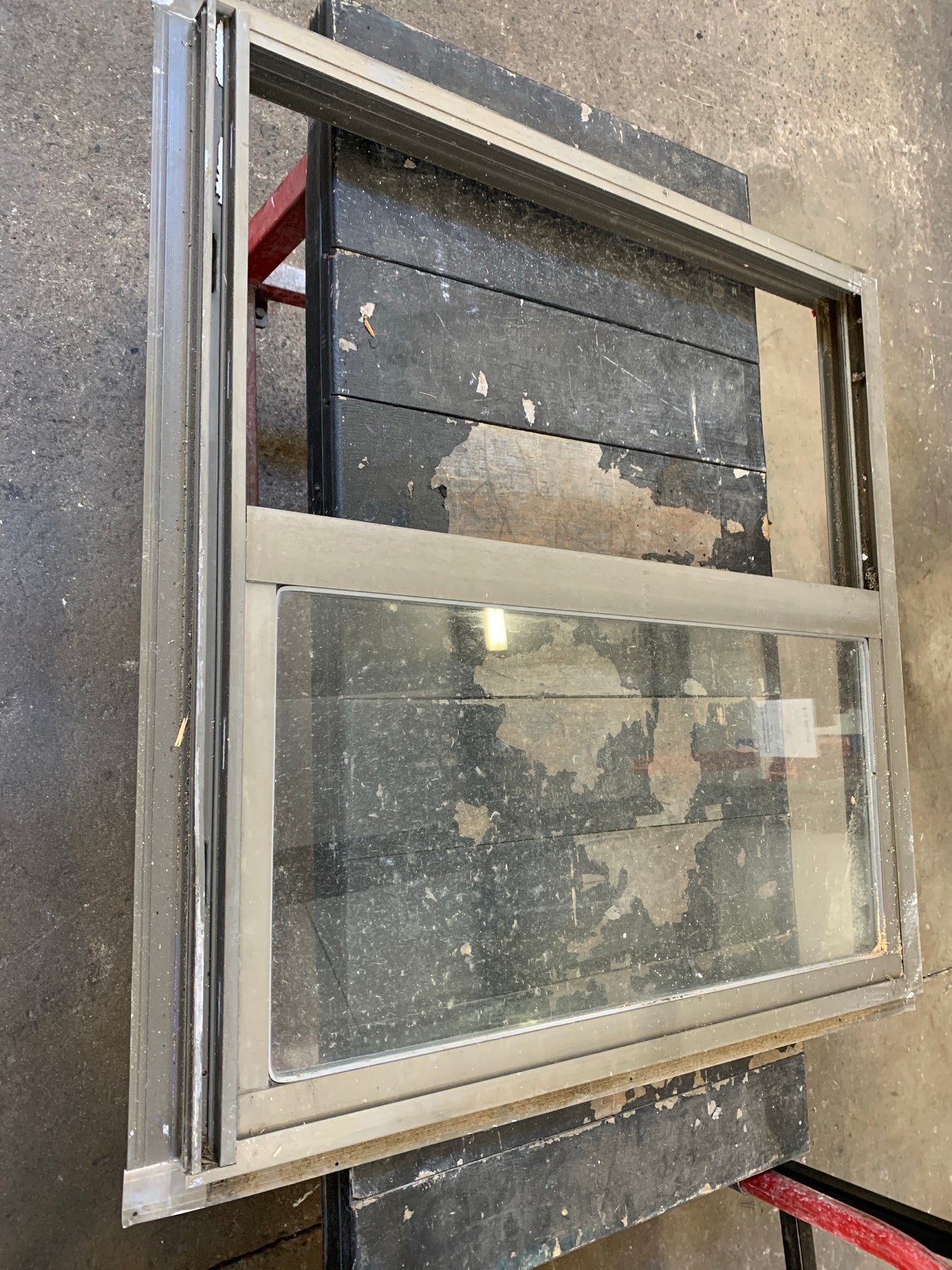 35 ½" x 35" Bronze Aluminum Sliding Window [71.03]