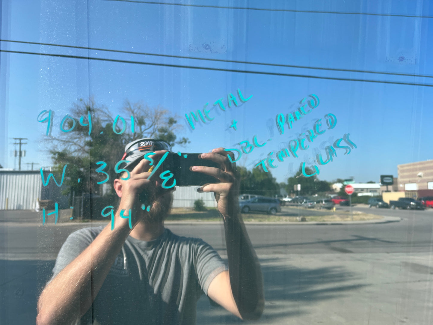 Metal and Glass Commercial Door 36 ⅝" x 94" [904.01]