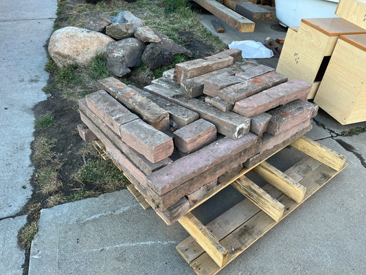 Assorted Red Flagstone Strip Stone Bundle [#129.08]