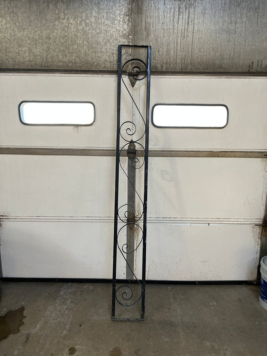 Decorative Wrought Iron Porch Post, 83 Inch [#126.03]