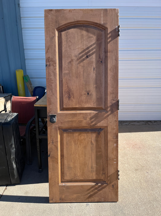 Solid Wood Interior Door – Alder, 2-Panel Arch Top [#V130.18]