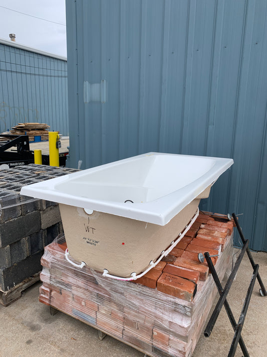 Hydro Systems Acrylic Jetted Drop-In Bathtub – White [809.05]