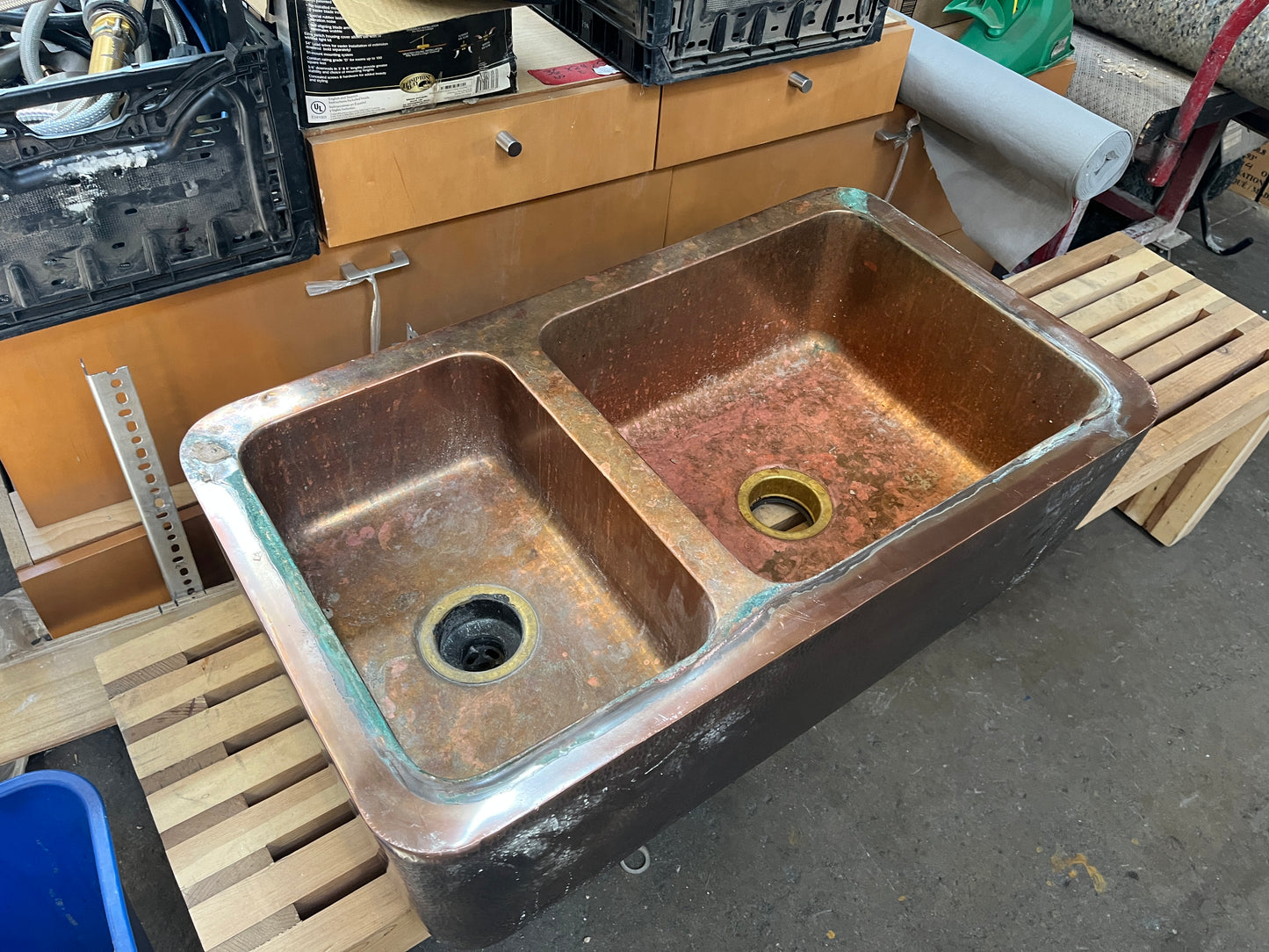 Stone Forest Double Bowl Copper Farmhouse Sink [#309.01]