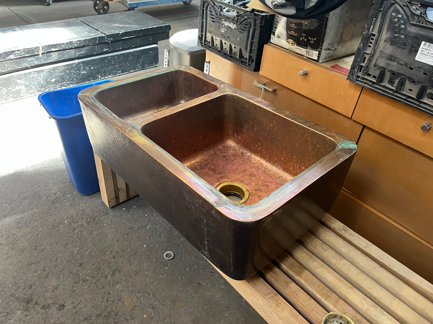 Stone Forest Double Bowl Copper Farmhouse Sink [#309.01]