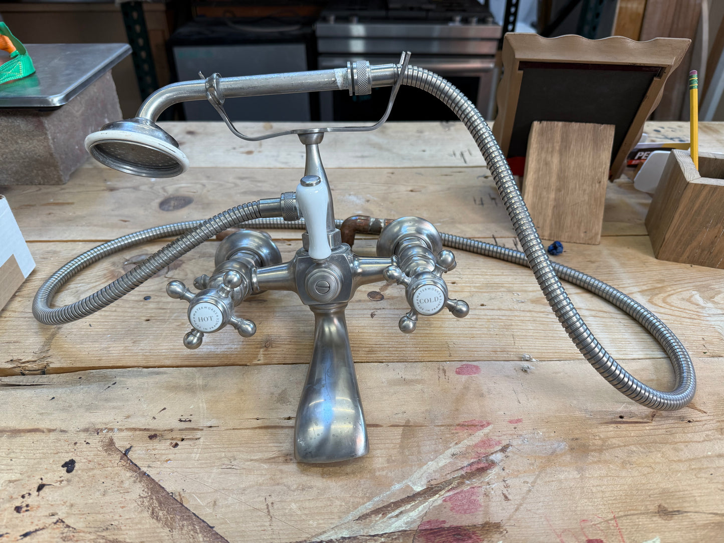 Waterworks Wall Mount Tub Faucet With Hand Shower [#204.01]