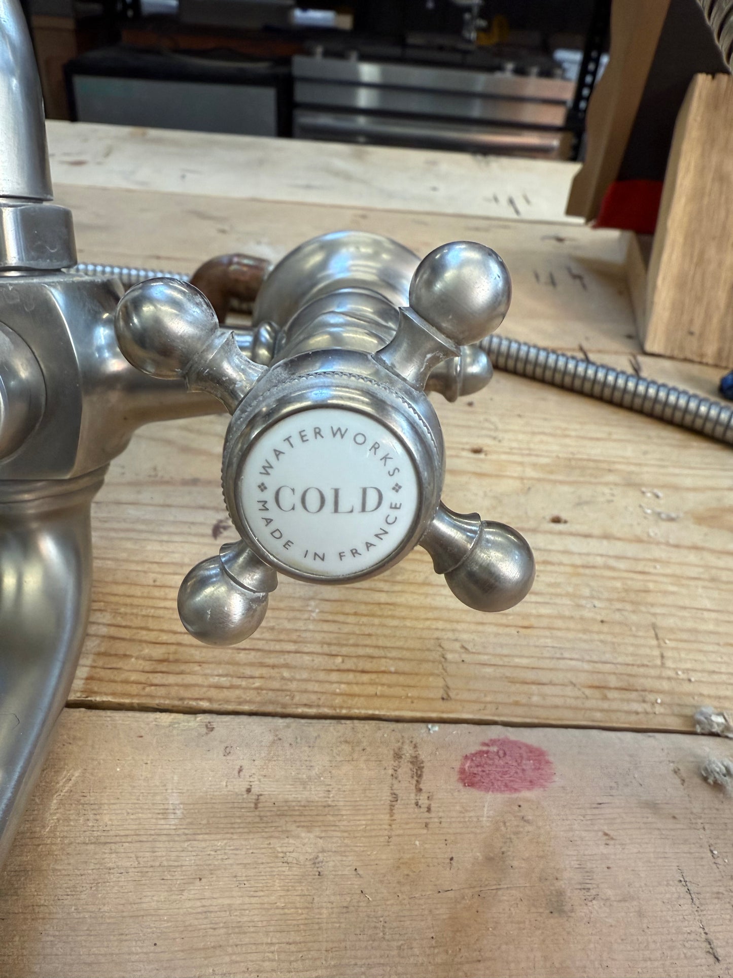 Waterworks Wall Mount Tub Faucet With Hand Shower [#204.01]